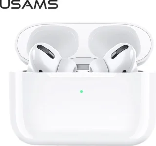 USAMS Emall TWS Bluetooth 5.0 draadloze hoofdtelefoon wit BHUYM01