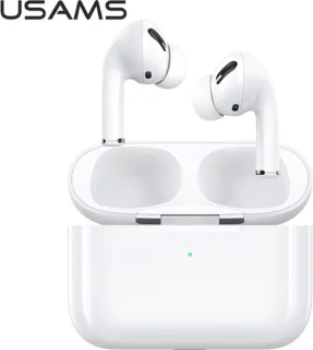 USAMS Emall TWS Bluetooth 5.0 draadloze hoofdtelefoon wit BHUYM01