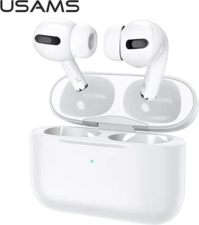 USAMS Emall TWS Bluetooth 5.0 draadloze hoofdtelefoon wit BHUYM01