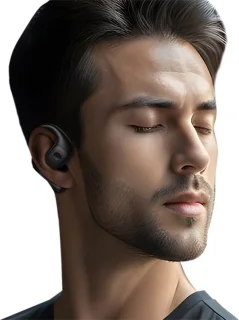 USAMS G26 OWS Bluetooth 5.3 Draadloze Hoofdtelefoon Wit