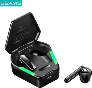 USAMS Gaming Draadloze Bluetooth Oordopjes Zwart