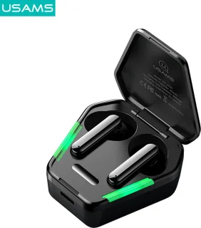 USAMS Gaming Draadloze Bluetooth Oordopjes Zwart
