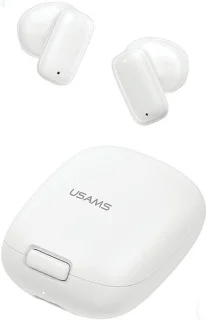 USAMS ID25 Bluetooth 5.3 TWS Draadloze Hoofdtelefoon Wit