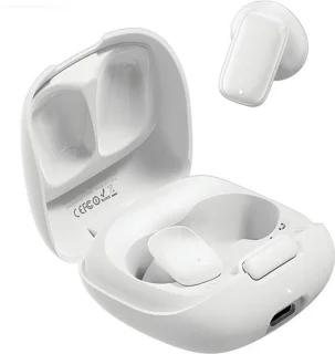 USAMS ID25 Bluetooth 5.3 TWS Draadloze Hoofdtelefoon Wit
