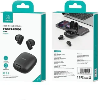 USAMS ID25 Bluetooth 5.3 TWS Draadloze Hoofdtelefoon Wit