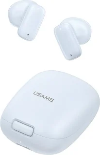 USAMS ID25 Bluetooth 5.3 TWS hoofdtelefoon blauw