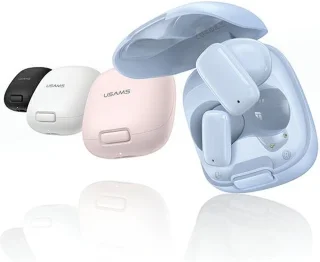 USAMS ID25 Bluetooth 5.3 TWS hoofdtelefoon zwart