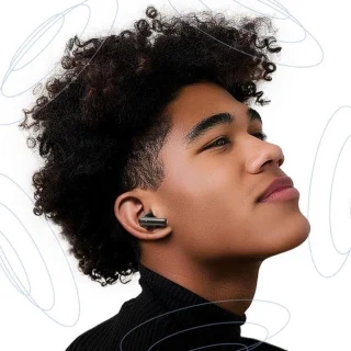 USAMS IF27 draadloze in-ear hoofdtelefoon zwart