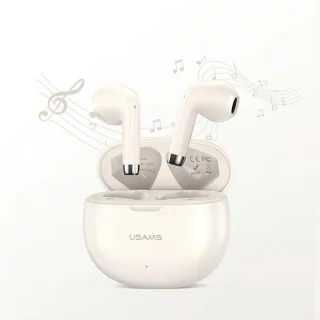 USAMS Rhymbo Series BHUYO02 draadloze Bluetooth hoofdtelefoon beige