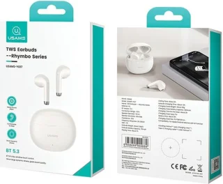 USAMS Rhymbo Series BHUYO02 draadloze Bluetooth hoofdtelefoon beige