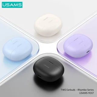 USAMS Rhymbo Series BHUYO02 draadloze Bluetooth hoofdtelefoon beige