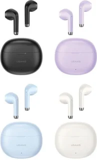 USAMS Rhymbo Series Bluetooth 5.3 TWS hoofdtelefoon zwart BHUYO01