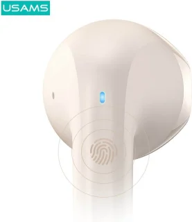 USAMS Rhymbo Series Bluetooth 5.3 TWS hoofdtelefoon zwart BHUYO01