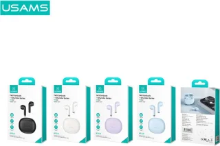 USAMS Rhymbo Series Bluetooth 5.3 TWS hoofdtelefoon zwart BHUYO01