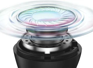 USAMS Rhymbo Series Bluetooth 5.3 TWS hoofdtelefoon zwart BHUYO01