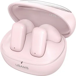 USAMS TD Series BHUTD03 Bluetooth 5.3 TWS hoofdtelefoon roze