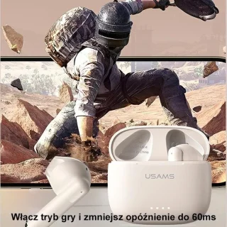 USAMS US14 Series Bluetooth 5.3 TWS hoofdtelefoon blauw