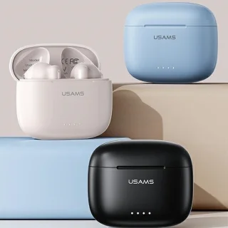 USAMS US14 Series Bluetooth 5.3 TWS hoofdtelefoon blauw