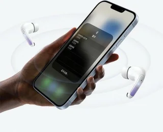 USAMS X-don TWS Bluetooth 5.3 ENC hoofdtelefoon paarsgradiënt BHUENCXD04