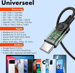 USB C Oordopjes met Microfoon voor 15 Pro Max en S24 Ultra