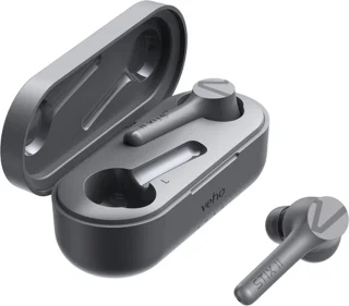 Veho STIX II True Wireless Earphones Grey
