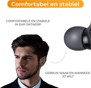 VI Douxe In-Ear Draadloze Oordopjes Zwart