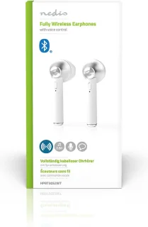 Volledig Draadloze Bluetooth Oordopjes Wit met Charging Case