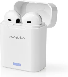 Volledig Draadloze Bluetooth Oordopjes Wit met Charging Case