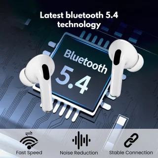 Voltma AirBeats Draadloze Bluetooth Oordopjes Wit