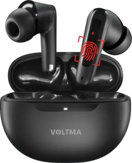 Voltma EchoBuds Draadloze Bluetooth Oordopjes Zwart