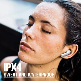 Voltma Sky Beats Draadloze Bluetooth Oordopjes Glanzend Wit