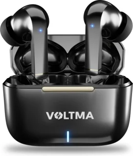 Voltma Sky Beats Draadloze Bluetooth Oordopjes Glanzend Zwart