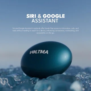 Voltma Sonic Volt Draadloze Oordopjes Bluetooth Metallic Blauw