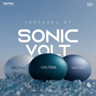 Voltma Sonic Volt Draadloze Oordopjes Bluetooth Metallic Blauw