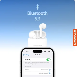 Witte EarBuds Draadloze Bluetooth 5.3 Oordopjes met Microfoon