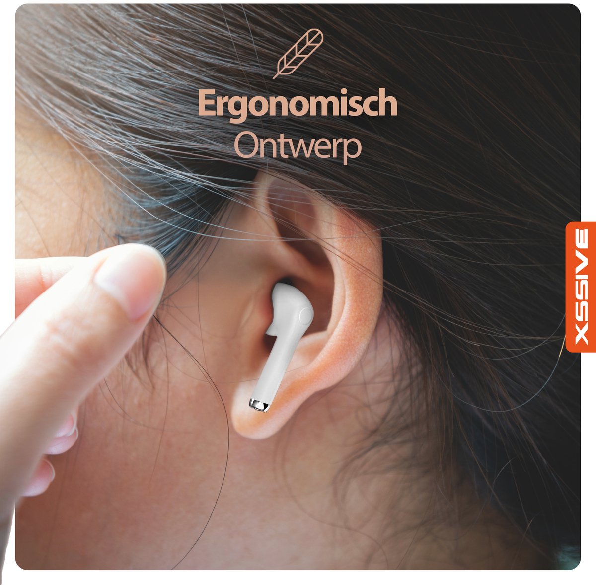 Witte EarBuds Draadloze Bluetooth 5.3 Oordopjes met Microfoon