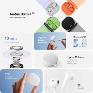 Xiaomi Redmi Buds 4 Lite Draadloze Hoofdtelefoon Wit