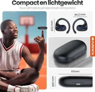 Xssive OWS1 Sport Bluetooth 5.3 Oordopjes met Oorhaak