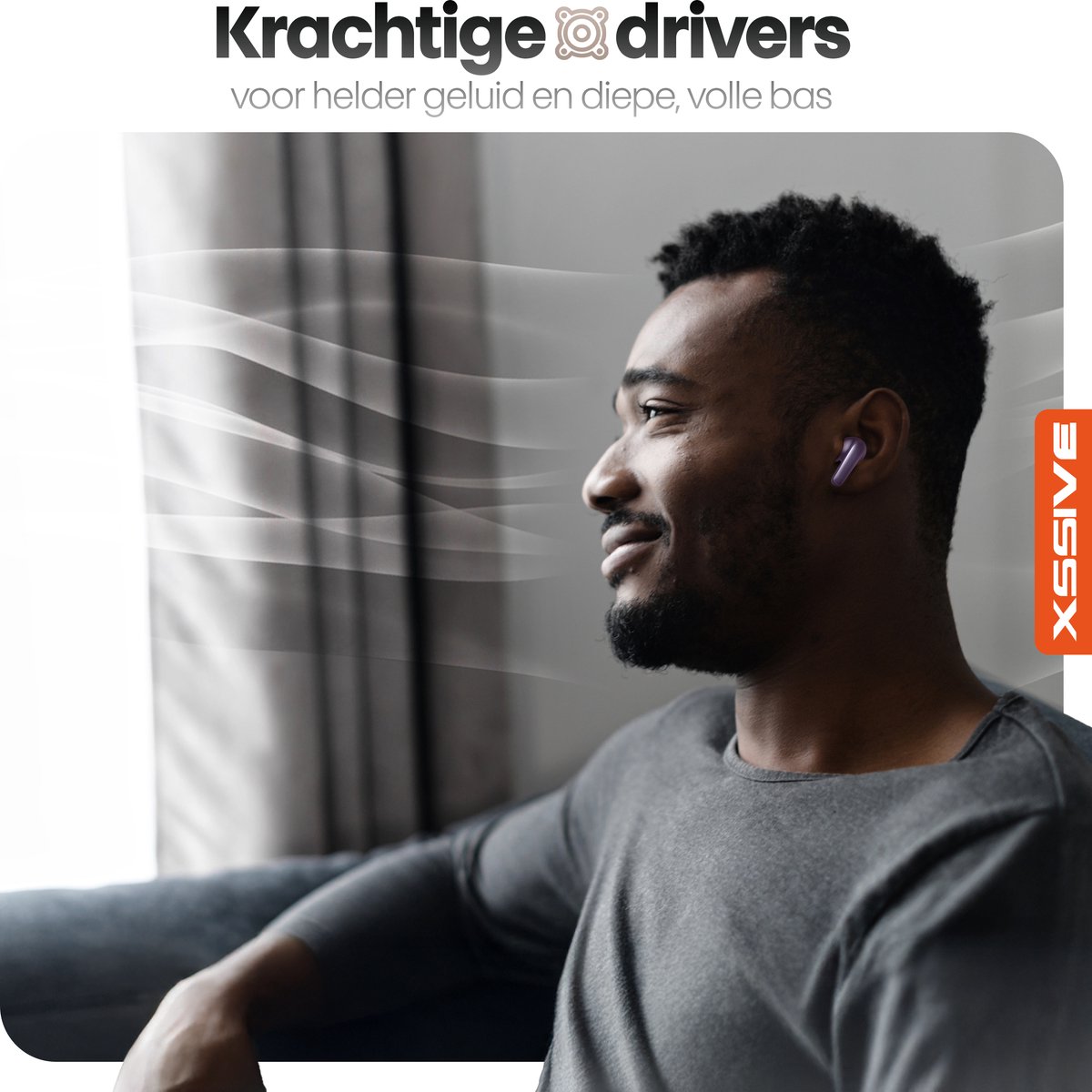 Xssive TWS13 Draadloze Bluetooth Oordopjes Paars