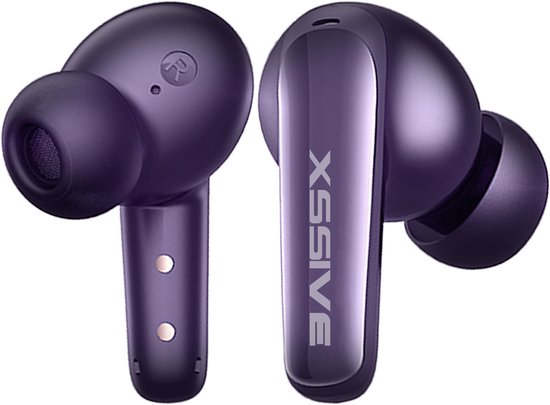 Xssive TWS13 Draadloze Bluetooth Oordopjes Paars
