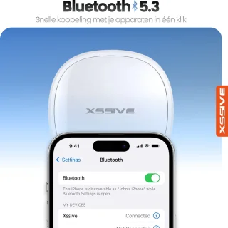 Xssive TWS13 Draadloze Bluetooth Oordopjes Wit