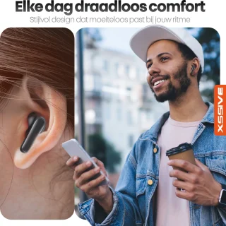 Xssive TWS13 Draadloze In-Ear Oordopjes Zwart