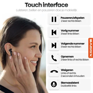Xssive TWS18 - Bluetooth oordopjes Zwart