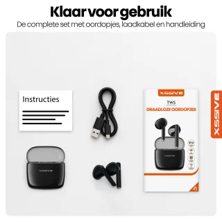 Xssive TWS18 - Bluetooth oordopjes Zwart