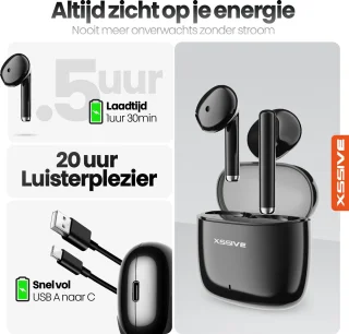 Xssive TWS18 - Bluetooth oordopjes Zwart