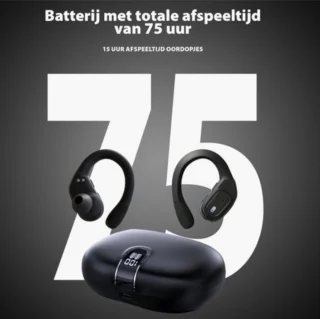 Xypher Sport Pro draadloze sportoordopjes zwart