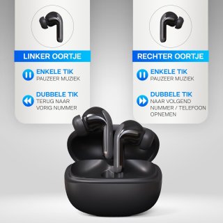 Yurda Draadloze Bluetooth Oordopjes Zwart