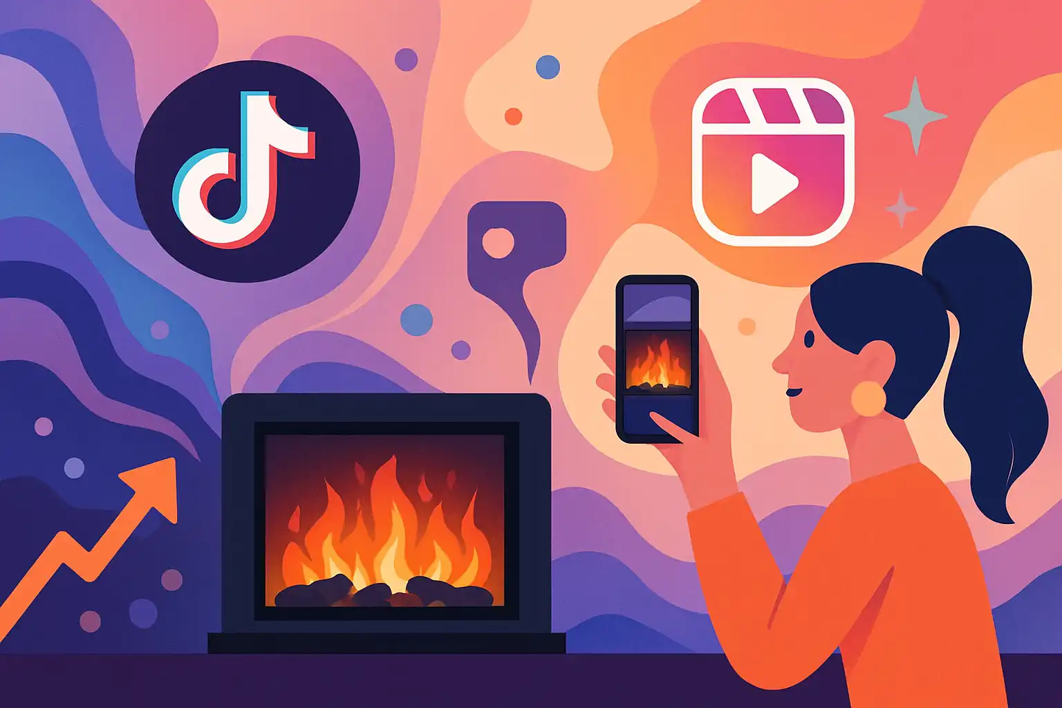 10 creatieve TikTok- en Reel-ideeën om je elektrische haard viral te laten gaan