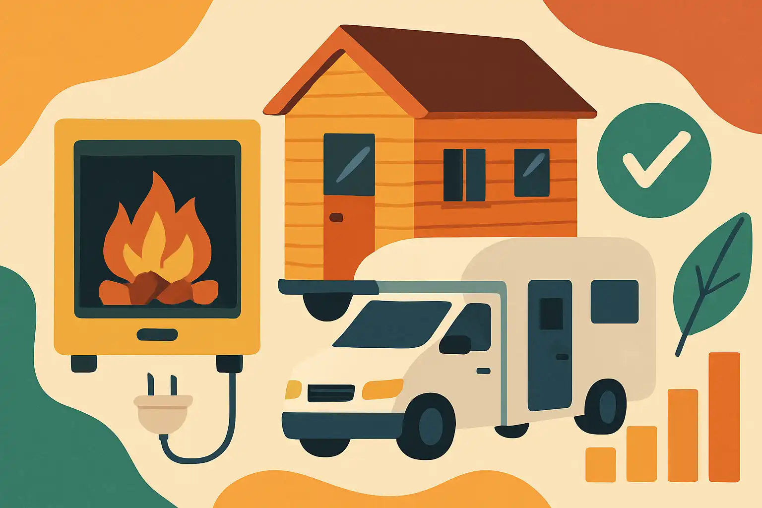 Elektrische haarden in tiny houses en campers: kiezen, veilig installeren en energie besparen