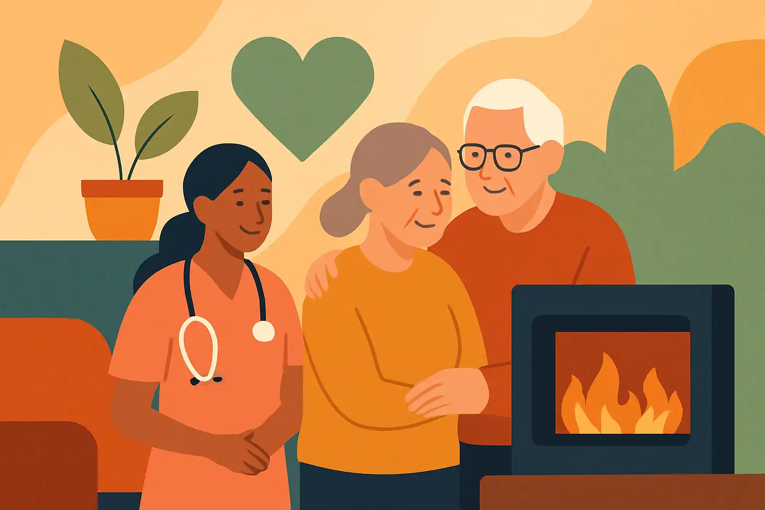 Hoe elektrische haarden het welzijn in zorg- en seniorenwoningen verbeteren